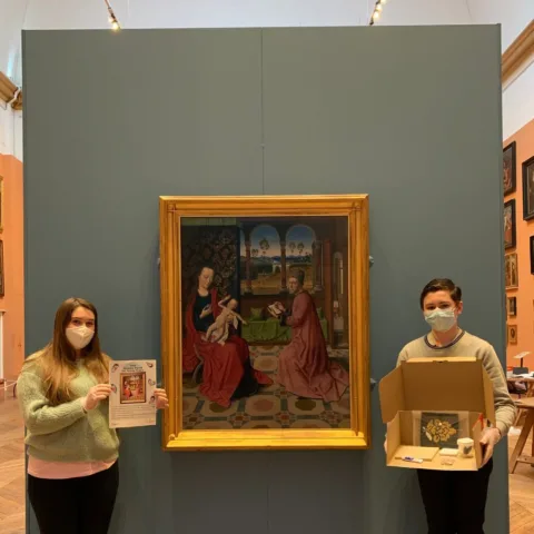 Image of Sophie and Blake as the young curators