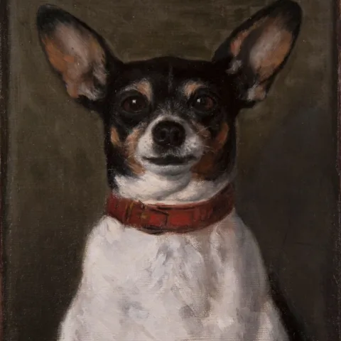 Painting of a dog
