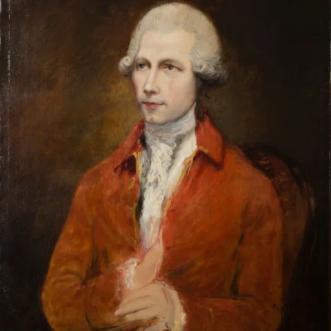 Image of painting of John Joseph Merlin by Thomas Gainsborough