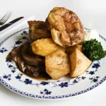 Image of a plate with roast dinner