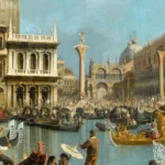 Detail from a Canaletto painting