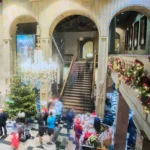 Image of people shopping in the Museum reception area
