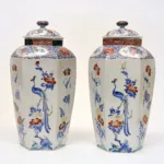 Pair of Japanese Hampton Court vases c. 1680.