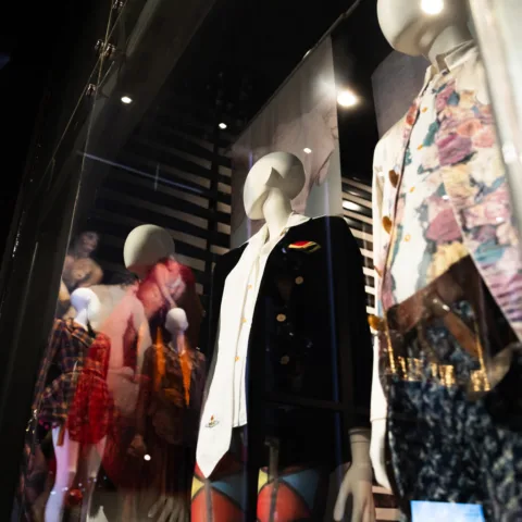 Inside the Framing Fashion display.