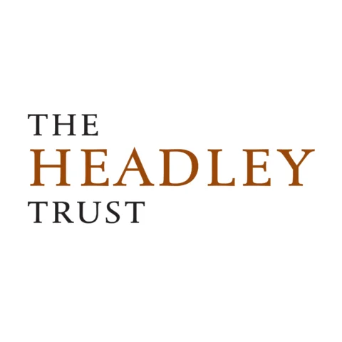 The Headley Trust logo, showing the words “The Headley Trust” in uppercase lettering, with “Headley” in brown and the other words in black, on a white background.