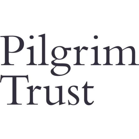 The Pilgrim Trust logo, featuring the words “Pilgrim Trust” in a serif typeface in dark grey on a white background.